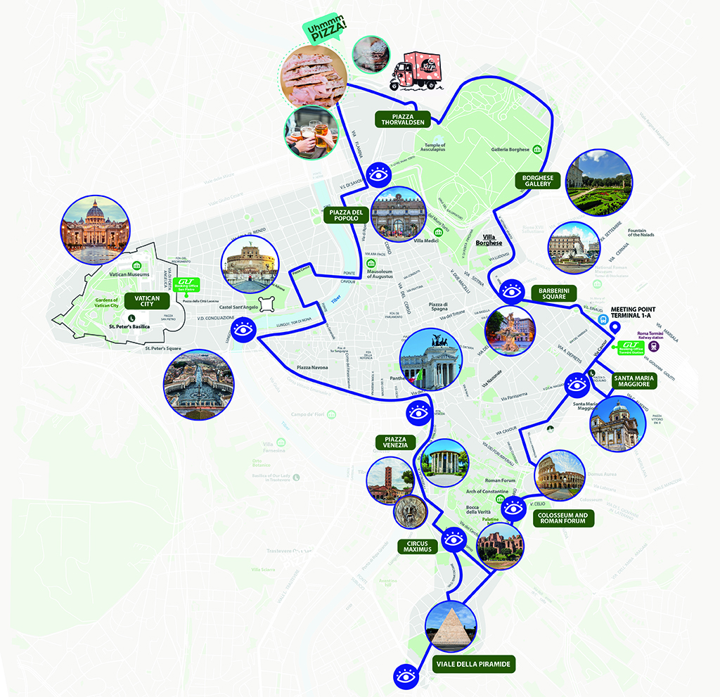 Rome Bus Tour Itinerary
